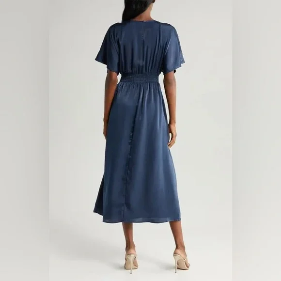 Chelsea28 Deep Blue Midi Dress - Picture 2 of 12